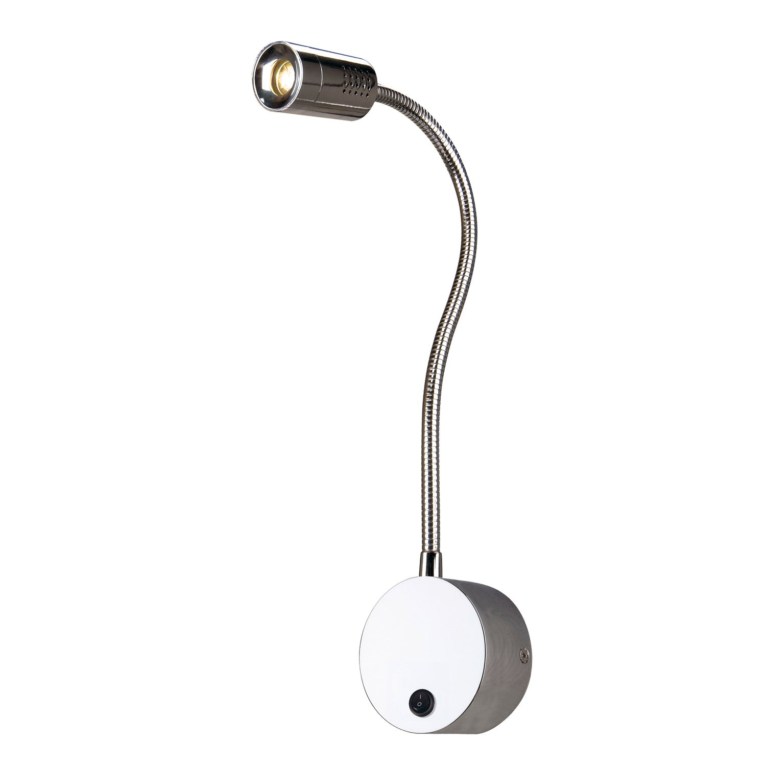 DIO FLEX PLATE, luminária de parede, Power LED 1 W, 3000 K, cromada,