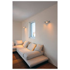 KALU, luminária de parede e de teto, duas lâmpadas, QPAR111, redonda, branco matizado, máx. 150 W