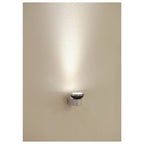 PURI 1, luminária de parede e de teto, uma lâmpada, QPAR51, branco matizado, máx. 50 W, com anel de decoração