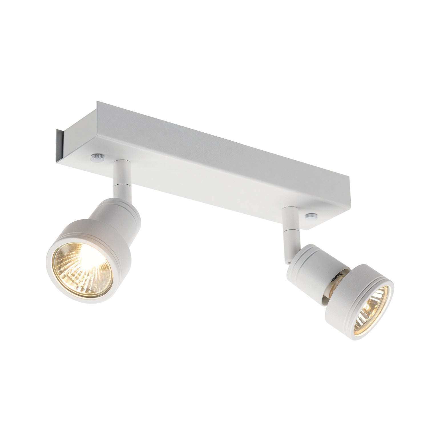 PURI 2, luminária de parede e de teto, duas lâmpadas, QPAR51, branco matizado, máx. 100 W, com anel de decoração