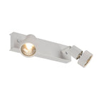 PURI 2, luminária de parede e de teto, duas lâmpadas, QPAR51, branco matizado, máx. 100 W, com anel de decoração