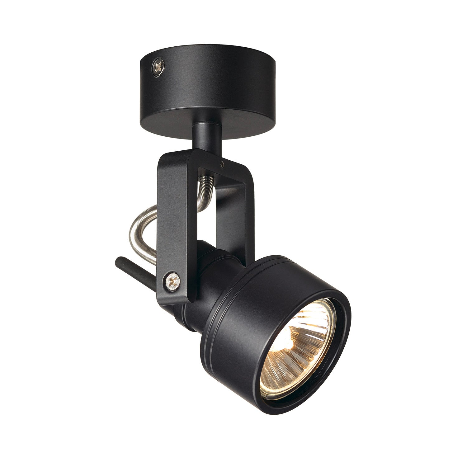 INDA, luminária de parede e de teto, foco, QPAR51, preto matizado, máx. 50 W