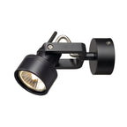 INDA, luminária de parede e de teto, foco, QPAR51, preto matizado, máx. 50 W
