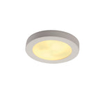 PLASTRA 105, luminária de teto, TC-DSE, redonda, gesso branco, máx. 50 W