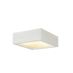 PLASTRA 104, luminária de teto, TC-DSE, angular, gesso branco, máx. 50 W