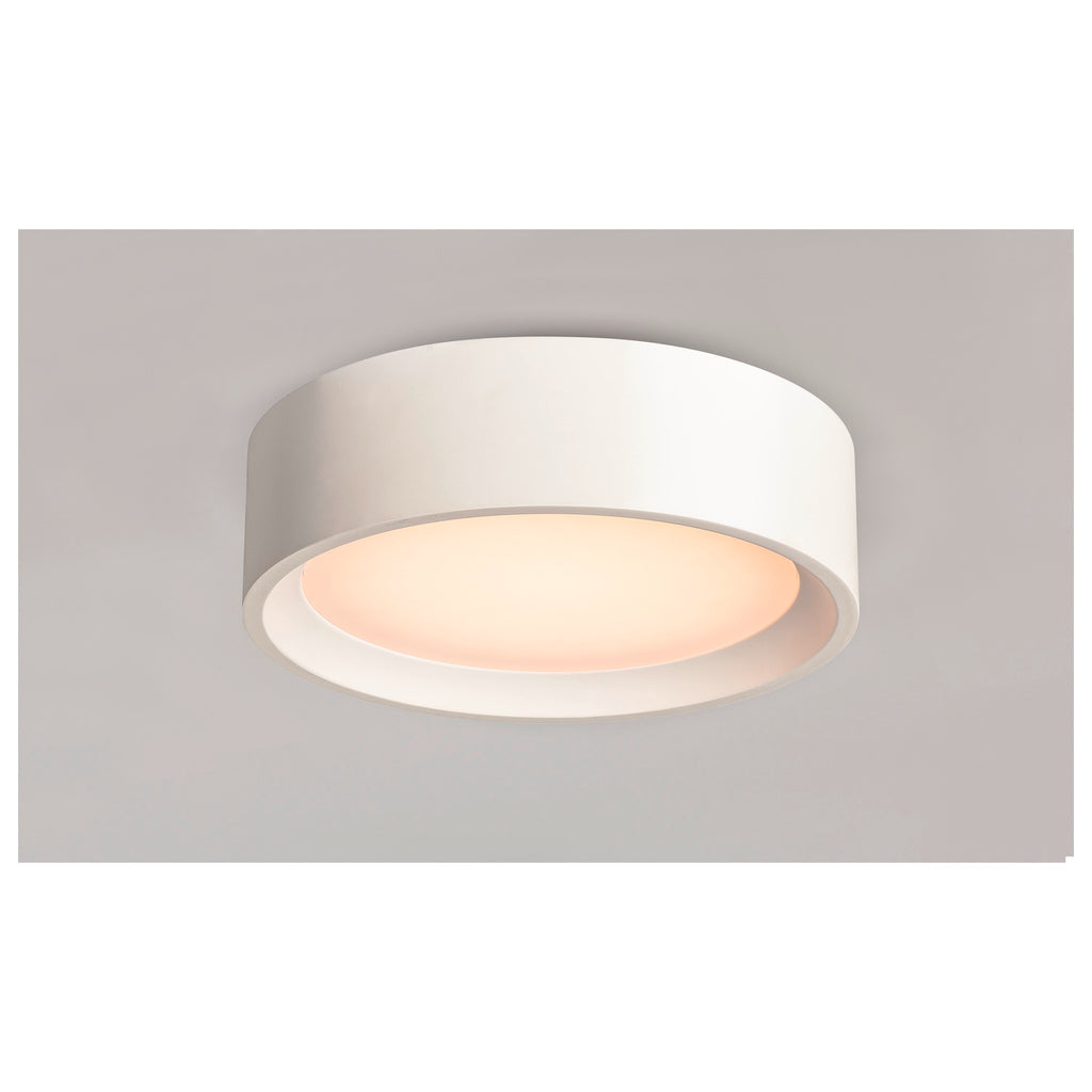 PLASTRA, luminária de teto, LED, branco, gesso, 3000 K