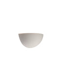 PLASTRA 101, luminária de parede, C35, semicircular, gesso branco, máx. 40 W