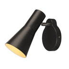 PHELIA, luminária de parede, QPAR51, preto, máx. 35 W, incl. interruptor