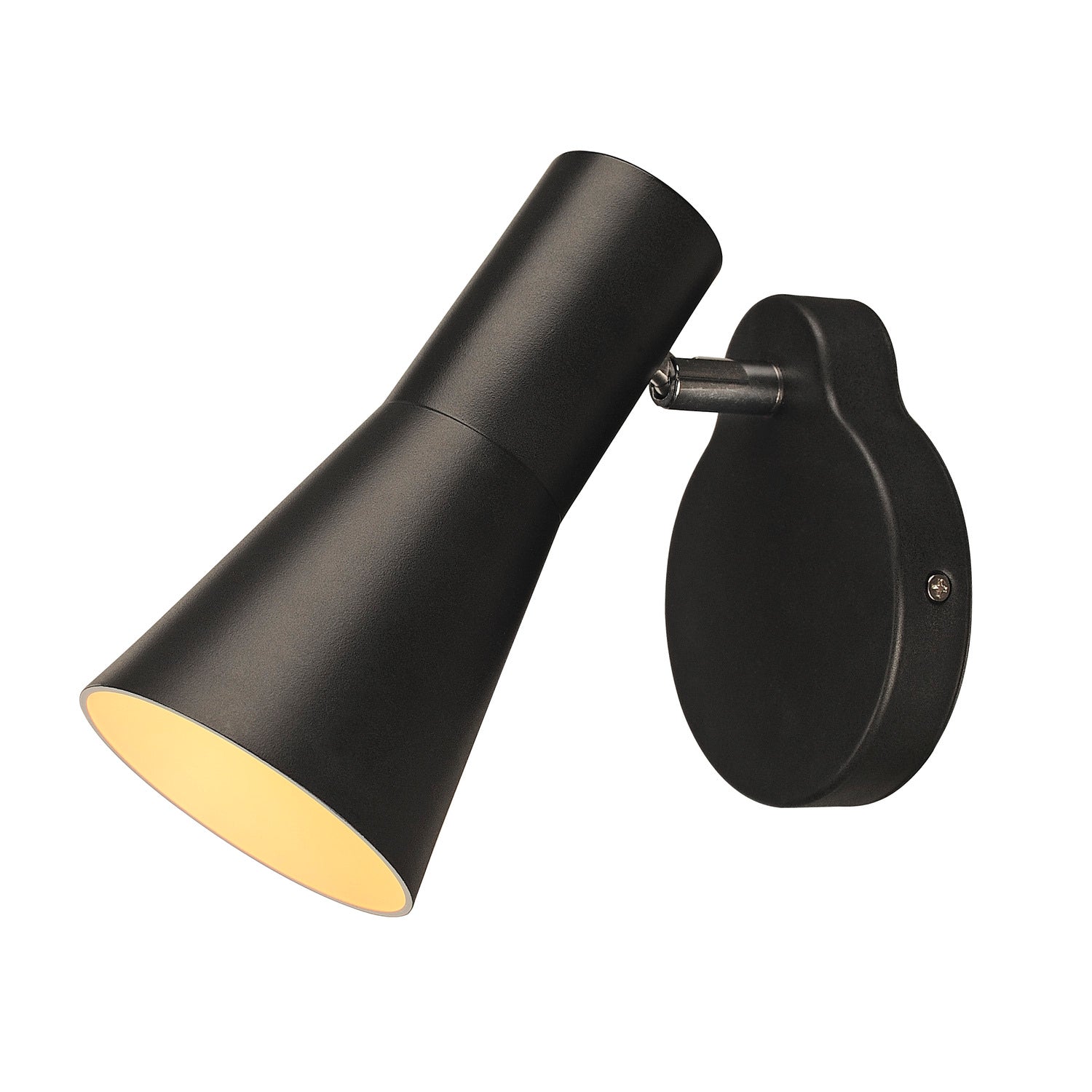 PHELIA, luminária de parede, QPAR51, preto, máx. 35 W, incl. interruptor