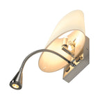 COUPA FLEX, luminária de parede, QT14, 3000 K, cromado, vidro acetinado, 43 W,