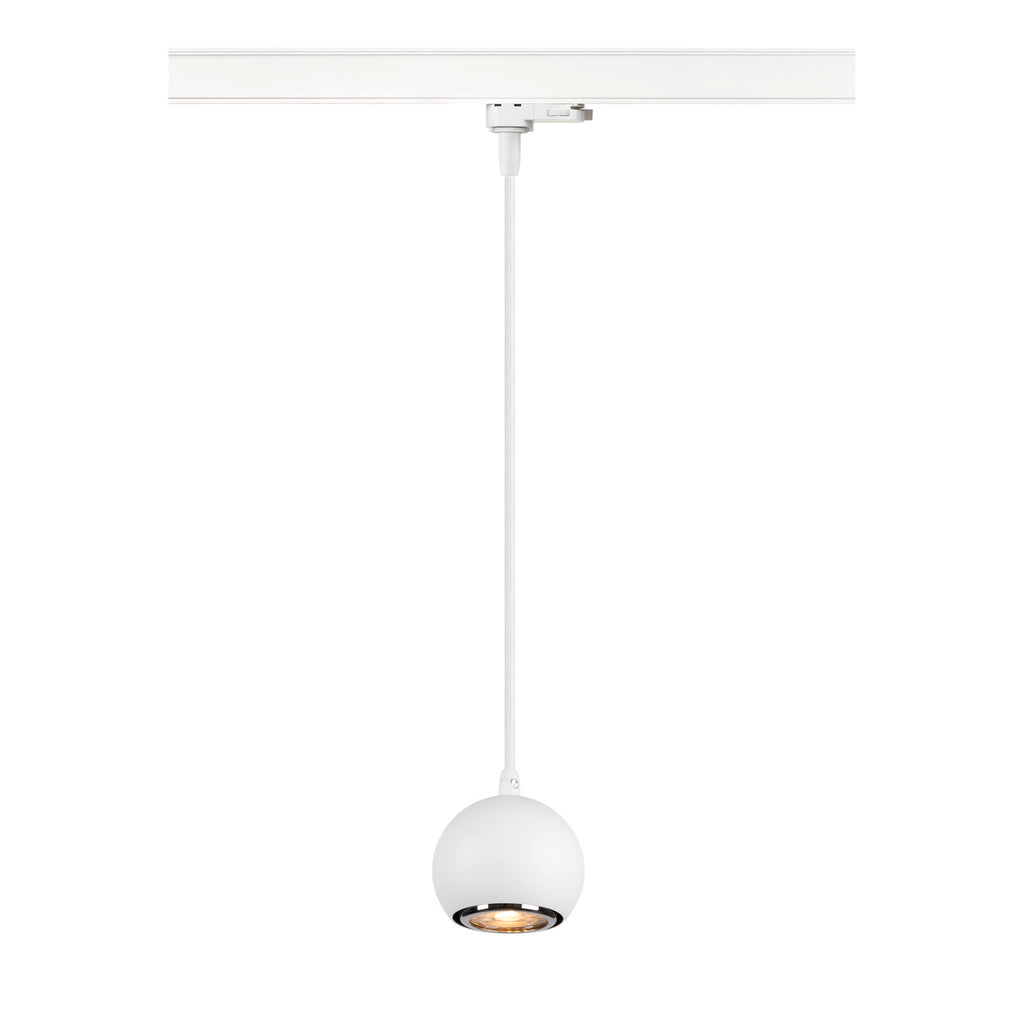 LIGHT EYE® 90, luminária pendente 3~, GU10, comprimento do pendente 150 cm, 1x máx. 6 W, branco mate