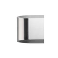 ASSO 300, luminária de parede, LED, 3000 K, oval, alumínio escovado/branco, C/L/A 30/9,5/7 cm