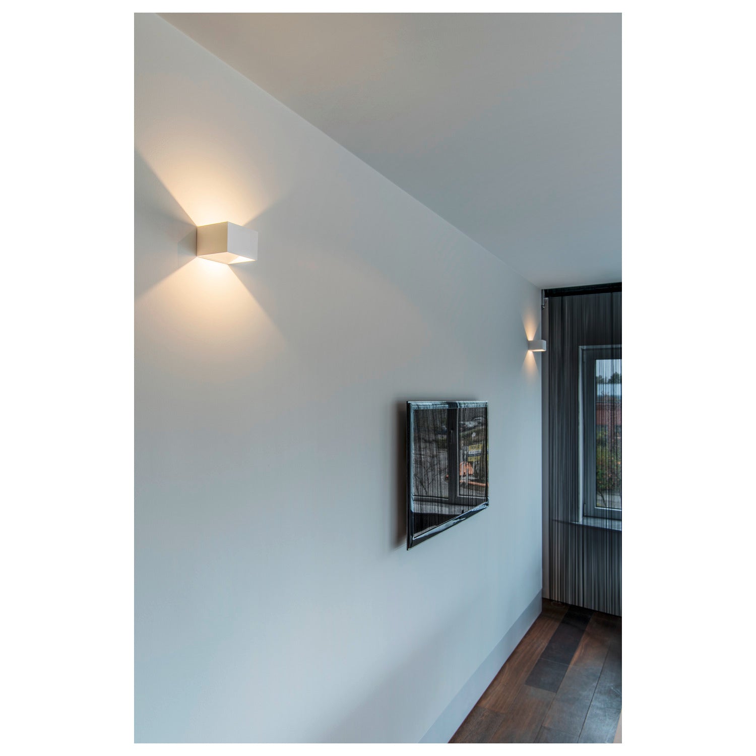 LOGS IN, luminária de parede, LED, 3000 K, angular, branco, incl. unidade de alimentação LED