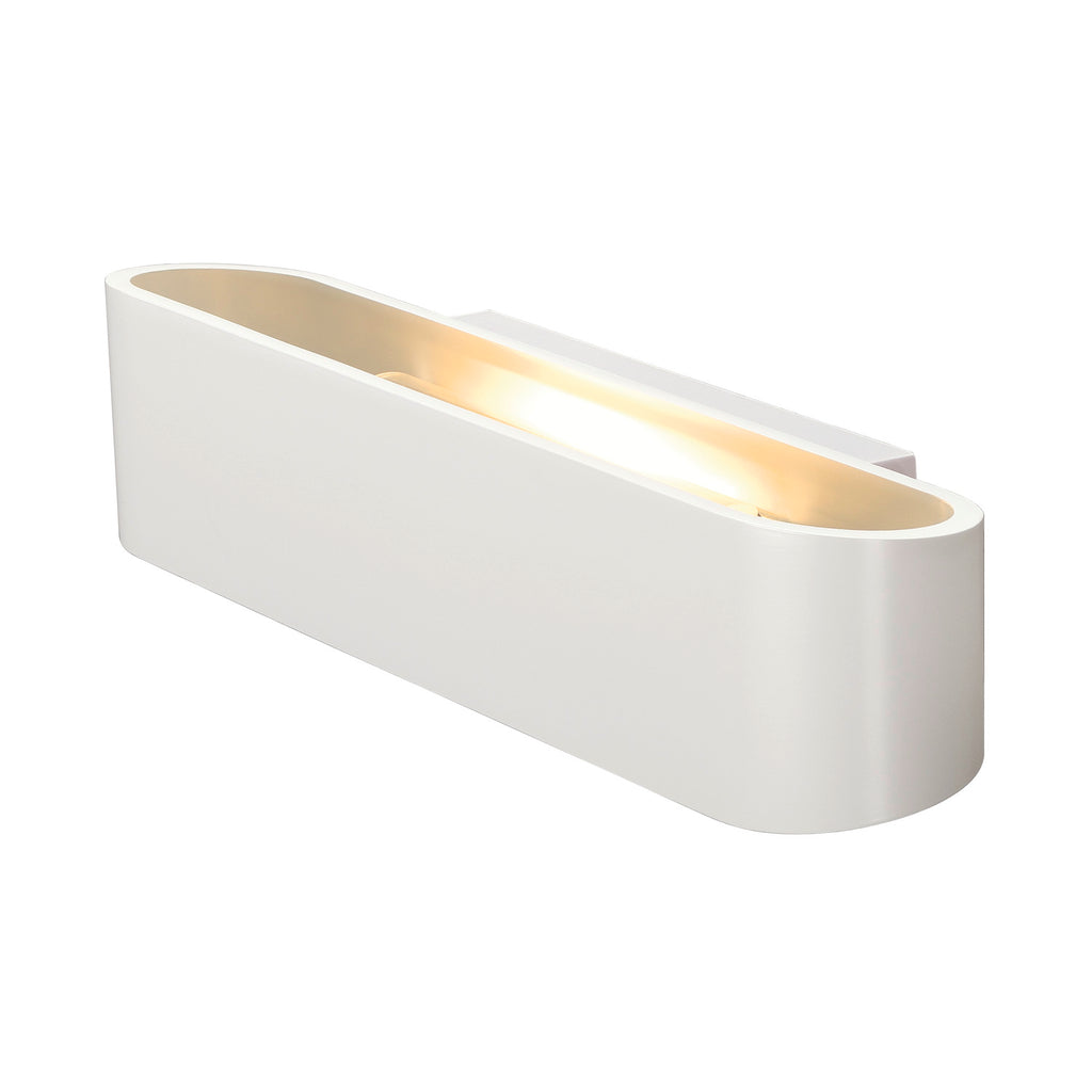 OSSA 300, luminária de parede, QT-DE12, oval, up/down, branco, C/L/A 30/8/6,5 cm, máx. 120 W