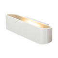 OSSA 300, luminária de parede, QT-DE12, oval, up/down, branco, C/L/A 30/8/6,5 cm, máx. 120 W