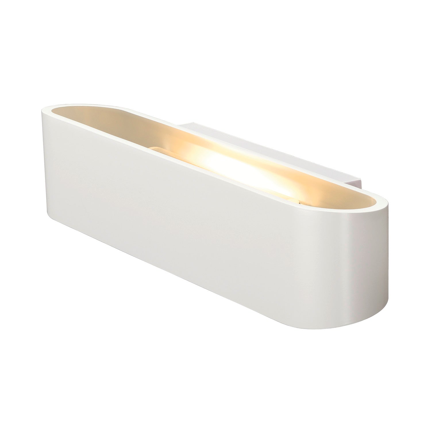 OSSA 300, luminária de parede, QT-DE12, oval, up/down, branco, C/L/A 30/8/6,5 cm, máx. 120 W