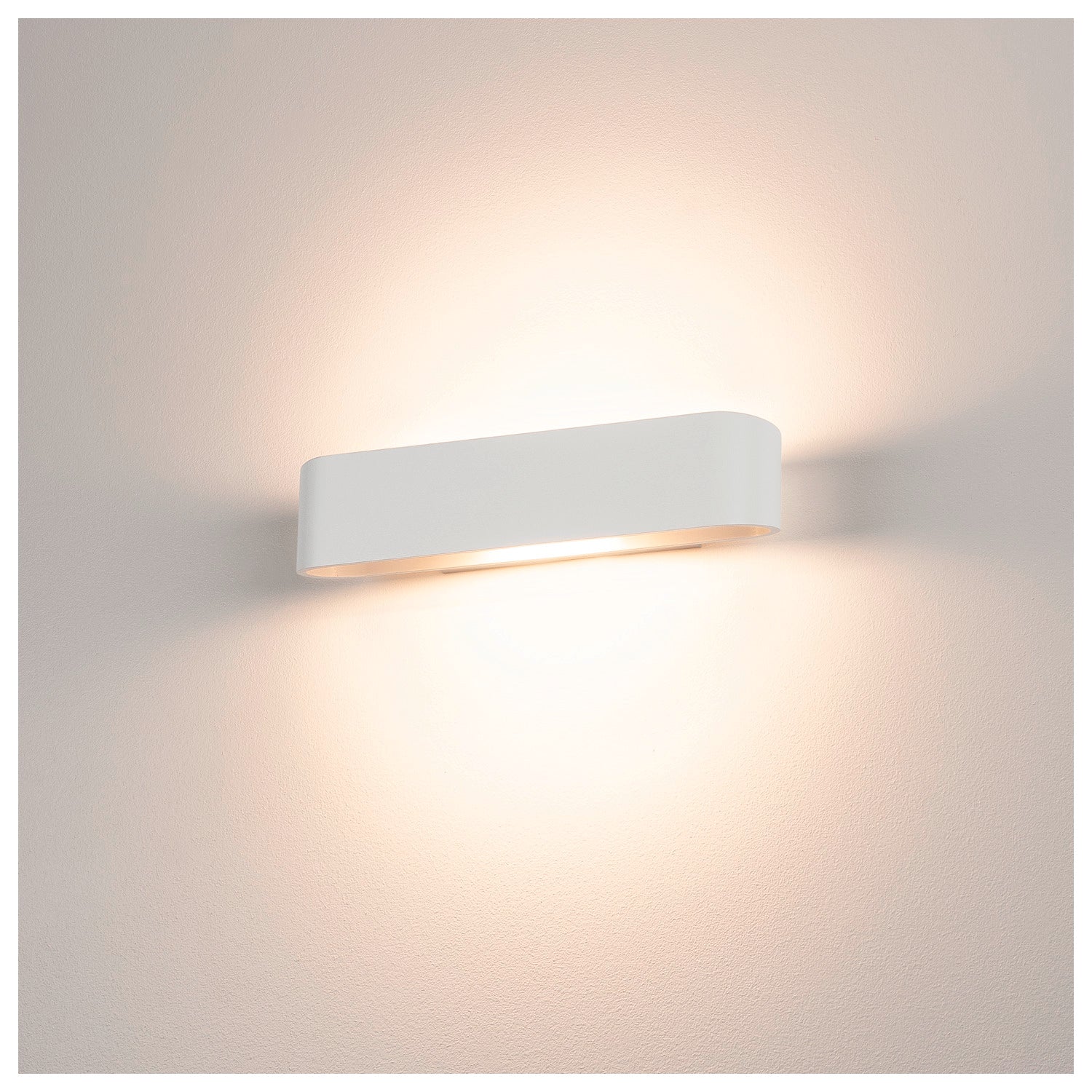 OSSA 300, luminária de parede, QT-DE12, oval, up/down, branco, C/L/A 30/8/6,5 cm, máx. 120 W