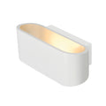 OSSA 180, luminária de parede, QT-DE12, oval, up/down, branco, C/L/A 18/8/7 cm, máx. 100 W