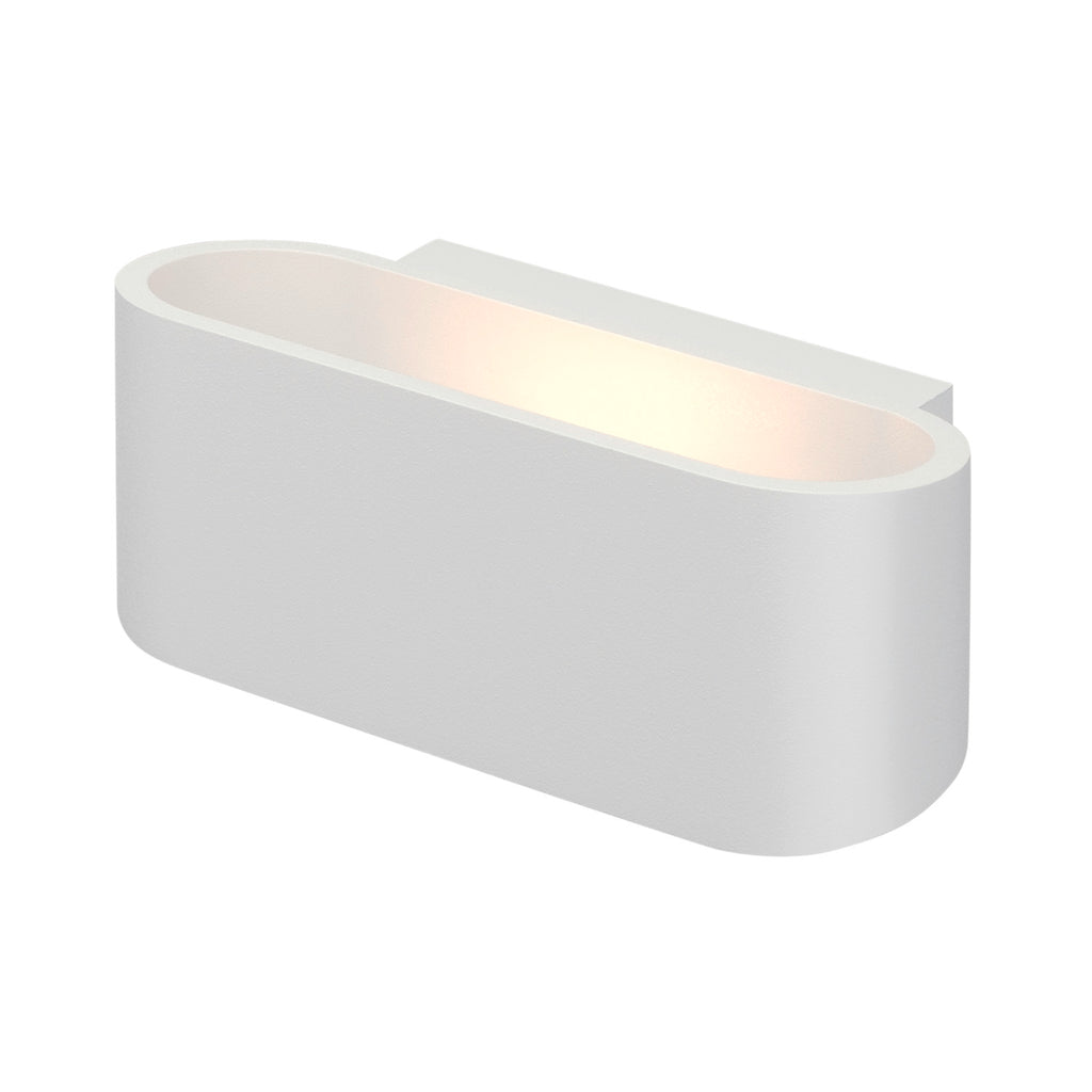 OSSA 180, luminária de parede, QT-DE12, oval, up/down, branco, C/L/A 18/8/7 cm, máx. 100 W