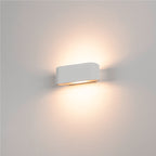 OSSA 180, luminária de parede, QT-DE12, oval, up/down, branco, C/L/A 18/8/7 cm, máx. 100 W