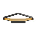 CARISO WL-4, luminária de parede, LED, 2700 K, preto/dourado, 2x9 W