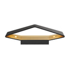 CARISO WL-4, luminária de parede, LED, 2700 K, preto/dourado, 2x9 W