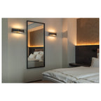 CARISO WL-4, luminária de parede, LED, 2700 K, preto/dourado, 2x9 W