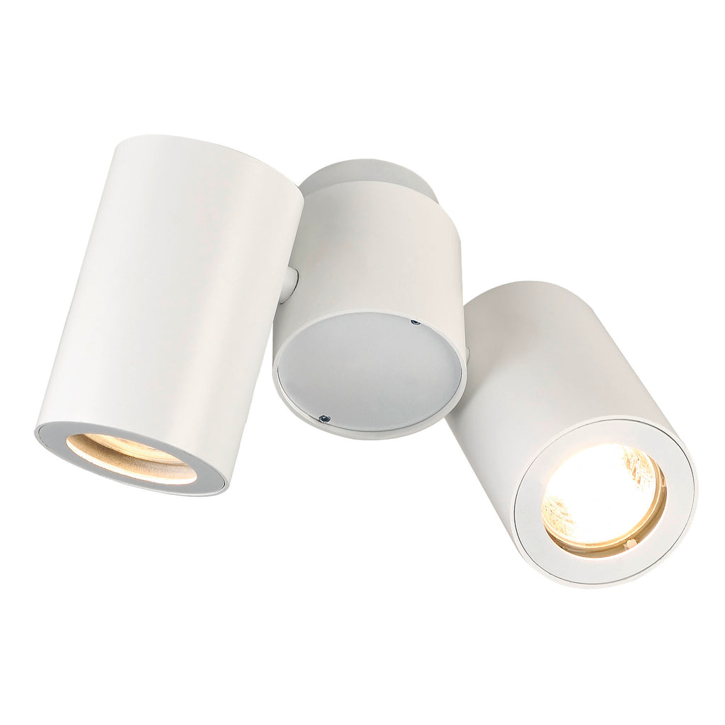 ENOLA_B, luminária de teto e de parede, duas lâmpadas, QPAR51, branco, máx. 100 W