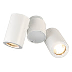 ENOLA_B, luminária de teto e de parede, duas lâmpadas, QPAR51, branco, máx. 100 W
