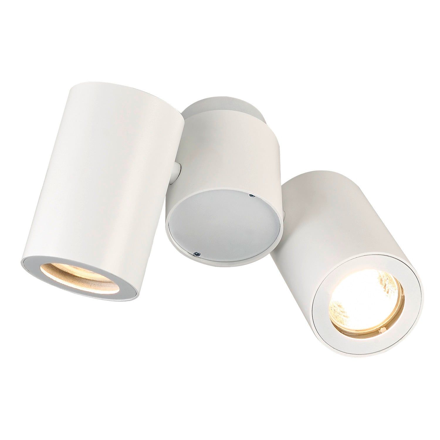 ENOLA_B, luminária de teto e de parede, duas lâmpadas, QPAR51, branco, máx. 100 W