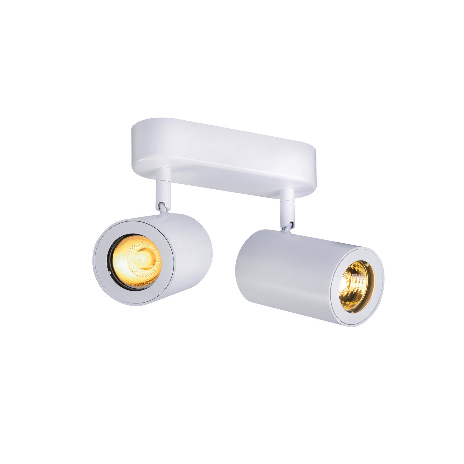 ENOLA_B, luminária de parede e de teto, foco, duas lâmpadas, QPAR51, branco, máx. 100 W