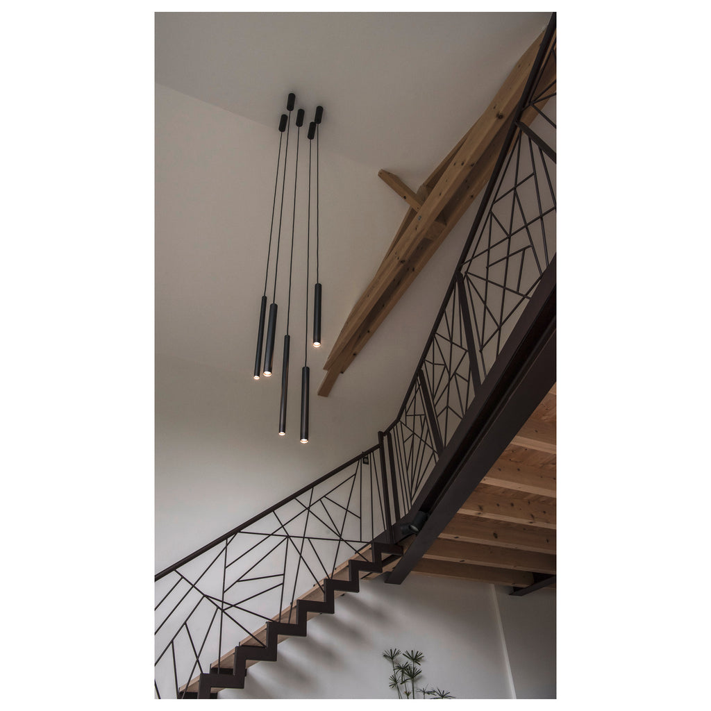 HELIA 30, candeeiro pendente, LED, 3000 K, redonda, preto, 7,5 W