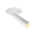 KARPO, luminária de embutir, uma lâmpada, LED, 3000 K, branco, roseta plana, 7,5 W