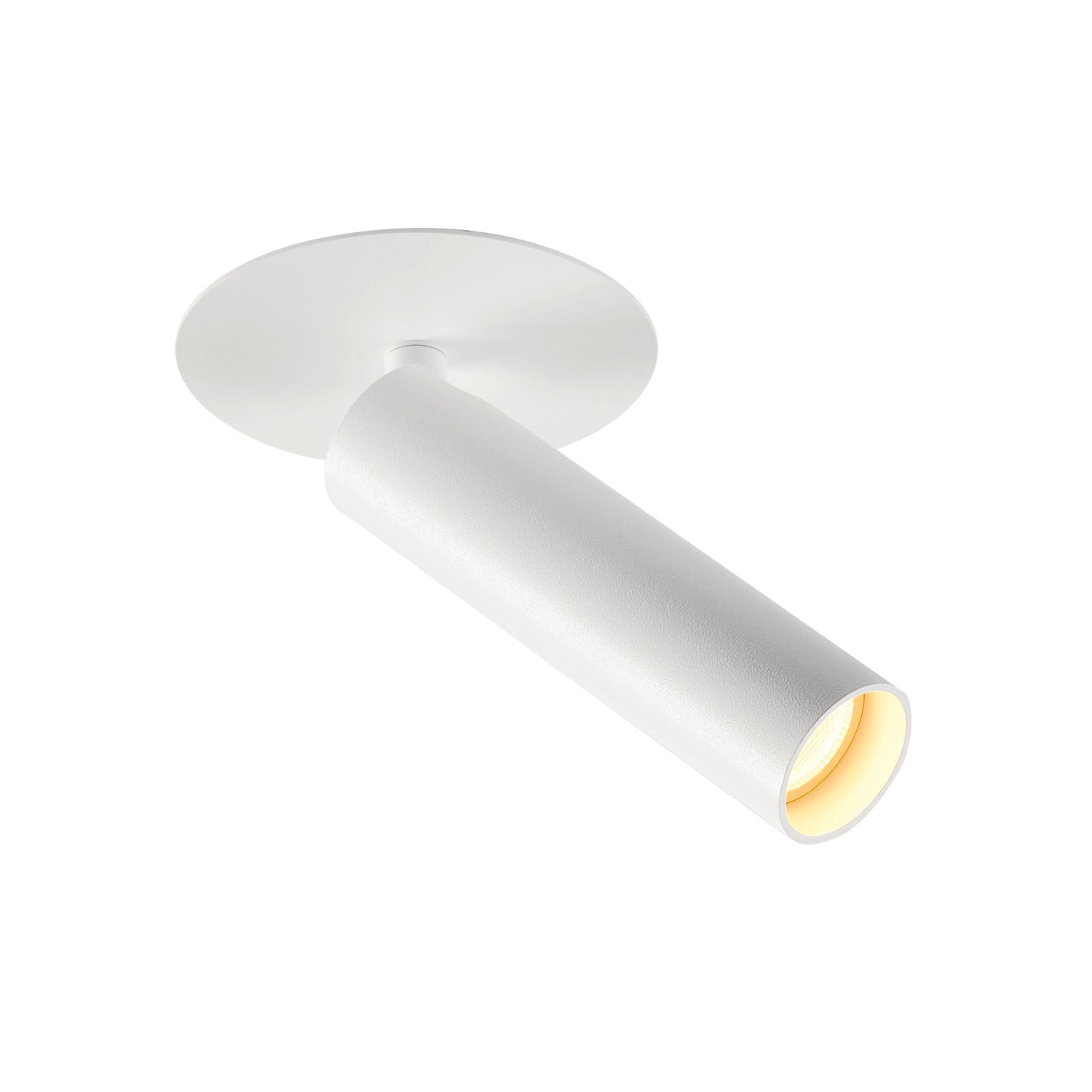 KARPO, luminária de embutir, uma lâmpada, LED, 3000 K, branco, roseta plana, 7,5 W