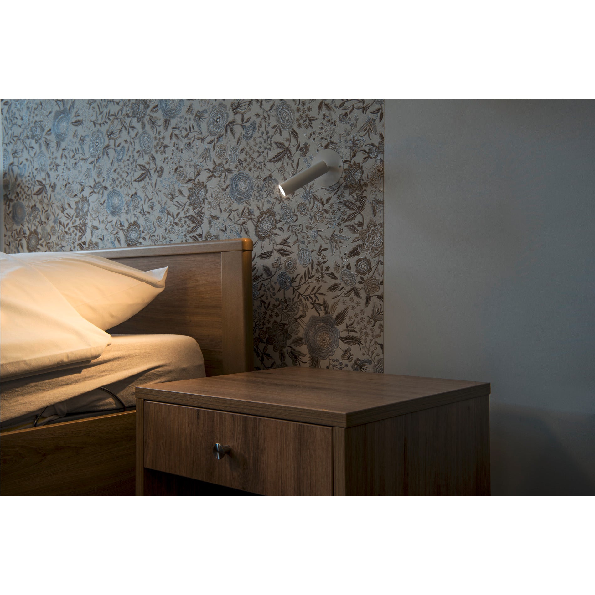 KARPO, luminária de embutir, uma lâmpada, LED, 3000 K, branco, roseta plana, 7,5 W
