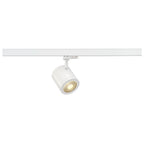 ENOLA_C, foco para calha elétrica de alta voltagem de 3 fases, LED, 3000 K, redondo, branco, 55°, 11,2 W, incl. adaptador de 3 fases