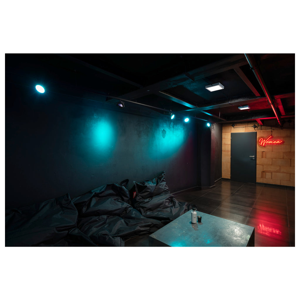 SENSER 24 CW, Luminária de parede saliente e luz saliente para teto LED para interior quadrado branco 4000 K