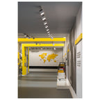 EURO CUBE, foco para calha elétrica de alta voltagem de 3 fases, LED, 4000 K, branco, 60º, incl. adaptador de 3 fases