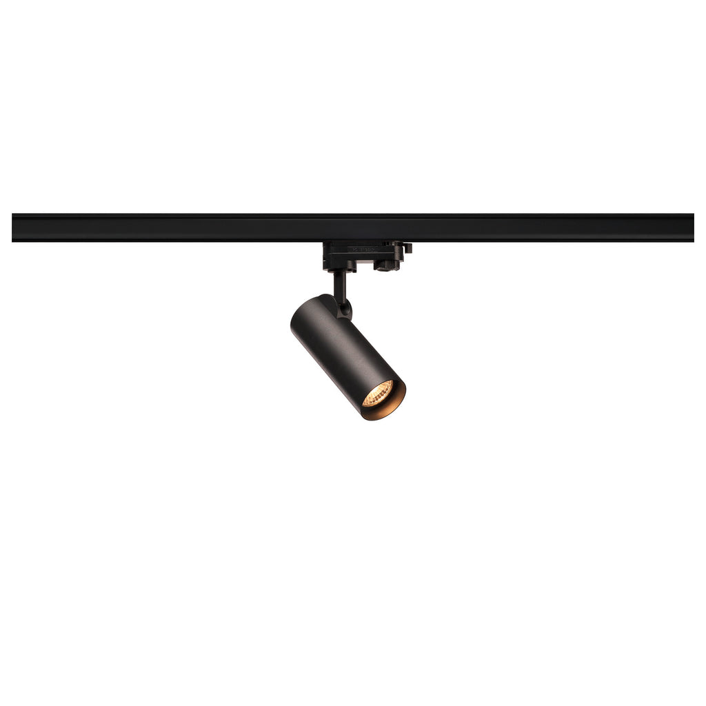 HELIA 50, projetor para calha elétrica de alta voltagem de 3 fases, LED, 3000 K, preto, 35°, incl. adaptador de 3 fases