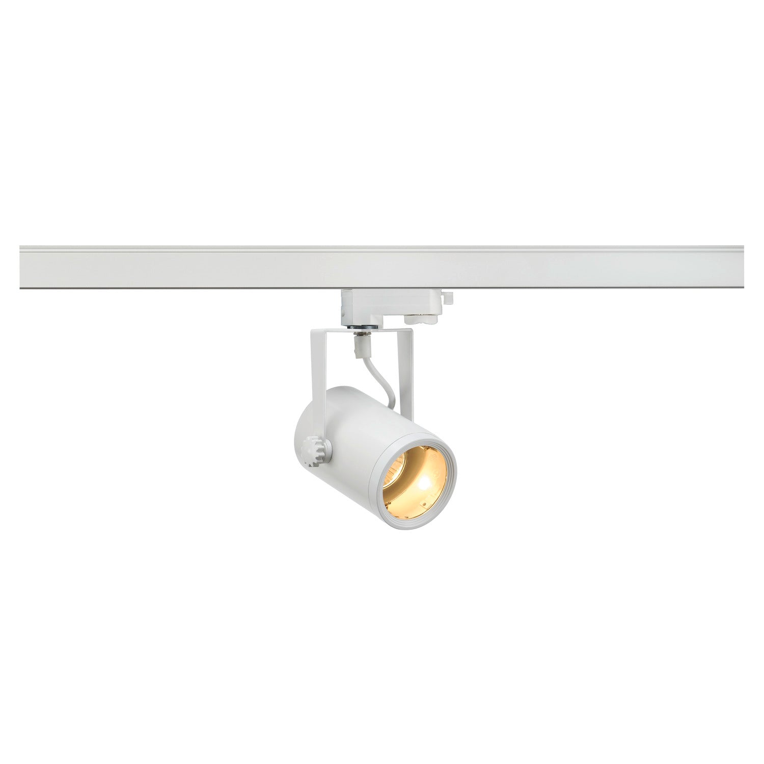 EURO SPOT - FOCO EURO, foco para calhas elétricas de alta voltagem de 3 fases, QPAR51, branco, máx. 25 W, incl. adaptador de 3 fases