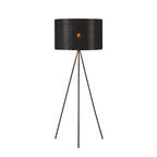 FENDA, abat-jour, redondo, preto/cobre, Ø/A 45,5/28 cm