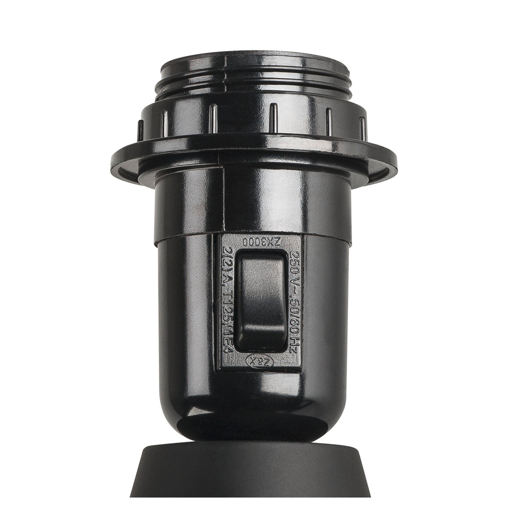 FENDA, candeeiro de apoio, A60, preto, sem quebra-luz, máx. 40 W