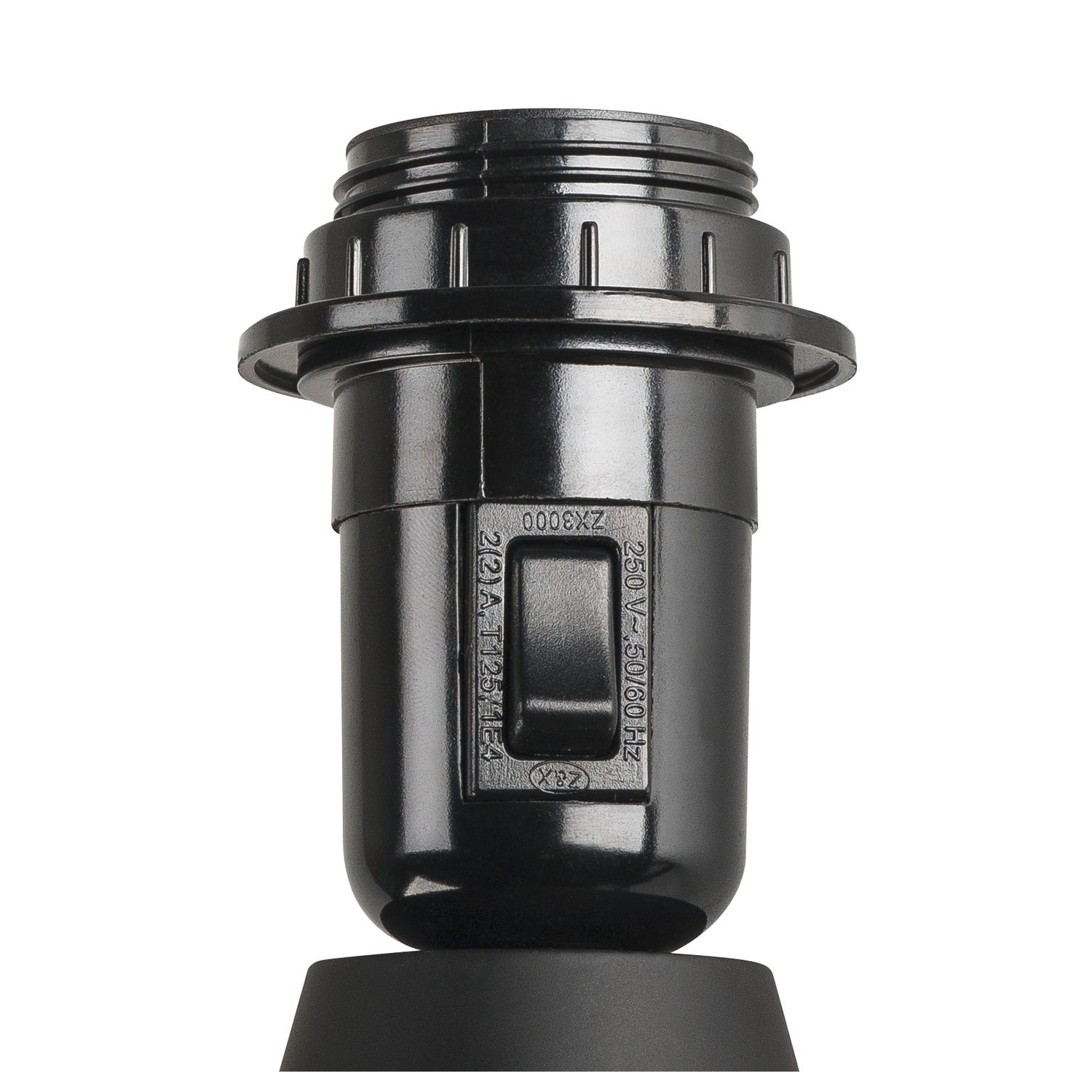 FENDA, candeeiro de apoio, A60, preto, sem quebra-luz, máx. 40 W