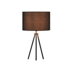 FENDA, Luminária de mesa, pé de Luminária/Luminária, A60, preto, sem abat-jour, máx. 40 W, incl. interruptor no cabo de alimentação