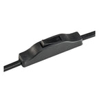 FENDA, Luminária de mesa, pé de Luminária/Luminária, A60, preto, sem abat-jour, máx. 40 W, incl. interruptor no cabo de alimentação