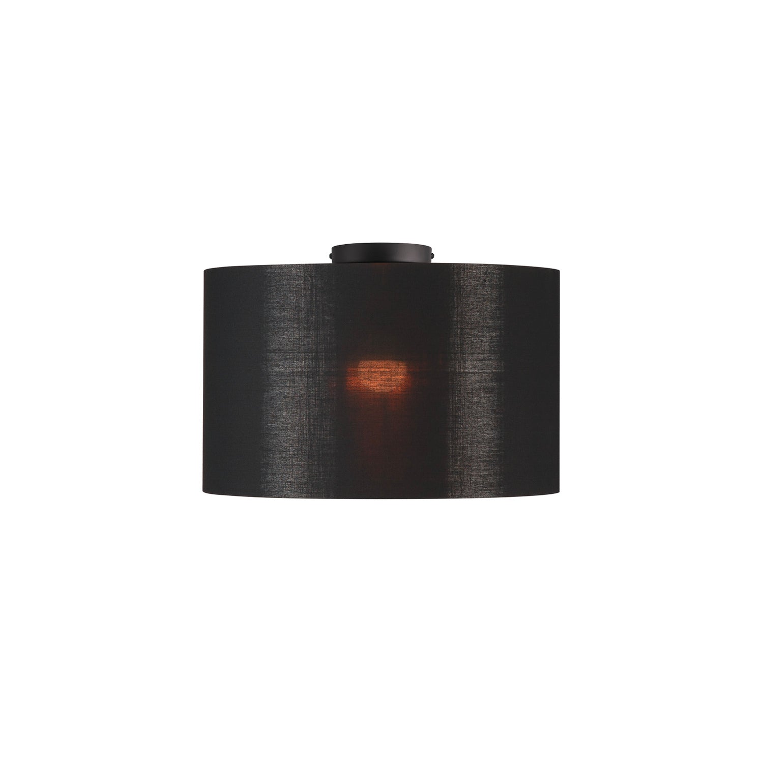 FENDA, abat-jour, redondo, preto/cobre, Ø/A 45,5/28 cm