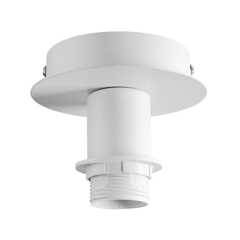 FENDA, luminária de teto, roseta de teto, A60, branco, sem quebra-luz, máx. 60 W
