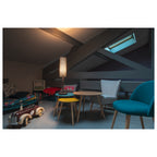 FENDA, Luminária de mesa, pé de Luminária/Luminária, A60, preto, sem abat-jour, máx. 60 W