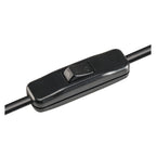 FENDA, Luminária de mesa, pé de Luminária/Luminária, A60, preto, sem abat-jour, máx. 60 W