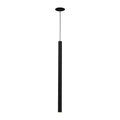 HELIA 30, luminária pendente, LED, 3000 K, redonda, preta, roseta plana para montagem, 7,5 W